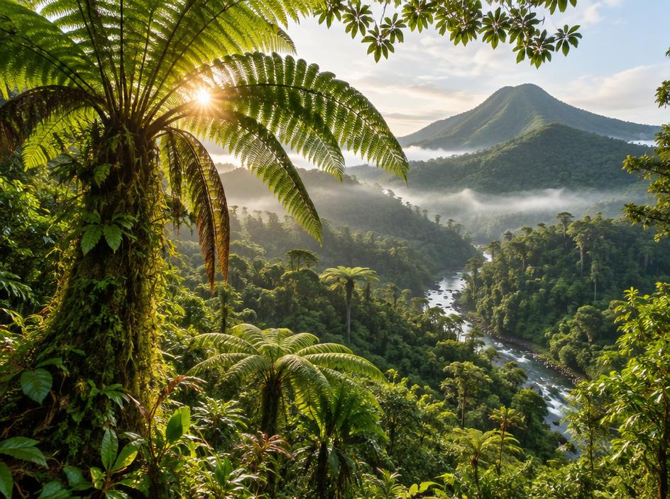 Rainforest and highlands in Bougainville